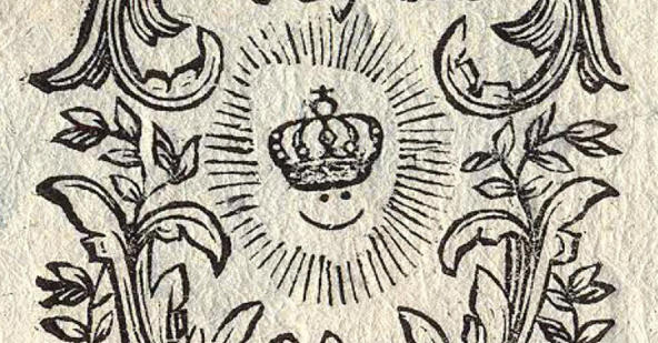 Regensburger Smiley mit Krone aus dem Rokoko